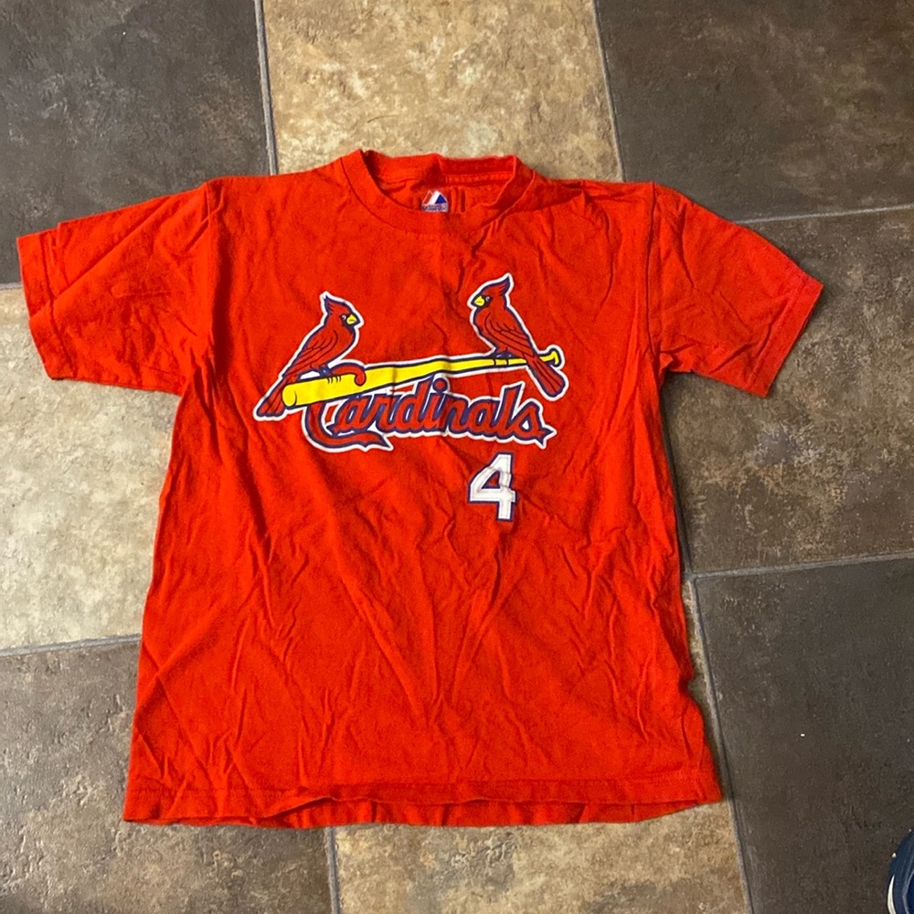 Majestic youth medium Cardinals Molina 4 shirt